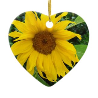 Sunflower Solo Christmas Ornament