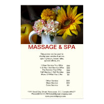 Sunflower Spa Massage Beauty Salon Poster