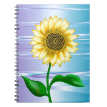 Sunflower Spiral Note Books
