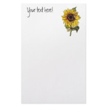 Sunflower Stationery Paper
