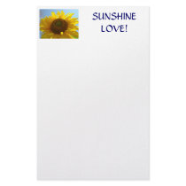 SUNFLOWER Stationery gift VALENTINE Sunshine Love by Basleeartprintgifts SUNFLOWER Stationery gift VALENTINE Sunshine Love