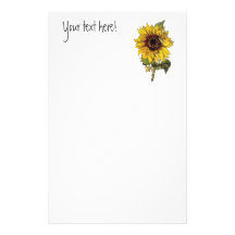 Sunflower Stationery Paper