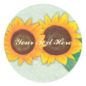 Sunflower Stickers by Customizables Sunflower Stickers