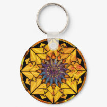 Sunflower Sun Keychain by Jaenne Sunflower Sun Keychain