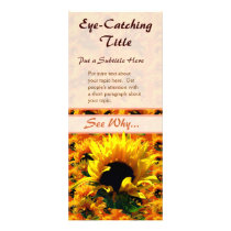 Sunflower Sunrise Business Advert Rack Cards rack cards