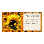 Sunflower Sunrise Custom Card Photo Cards