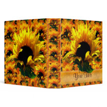 Sunflower Sunrise Customizable 1.5" Art Binder