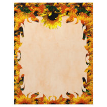 Sunflower Sunrise Flame Letterhead