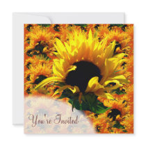 Sunflower Sunrise Invitations
