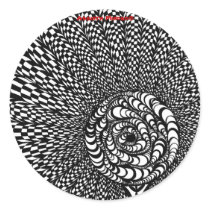 SUNFLOWER SUNRISE ROUND STICKERS