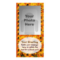 Sunflower Sunrise Vertical PhotoCard Template Personalized Photo Card