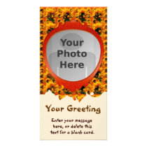 Sunflower Sunrise Vertical PhotoCard Template Picture Card