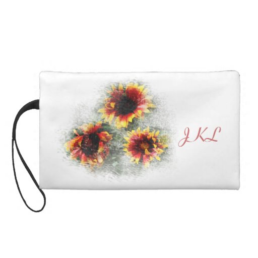 Sunflower Template Bag Wristlet