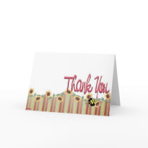 Sunflower Thank you cards