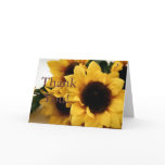 Sunflower Thank You Card