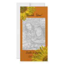 Sunflower Thank You Photo Card