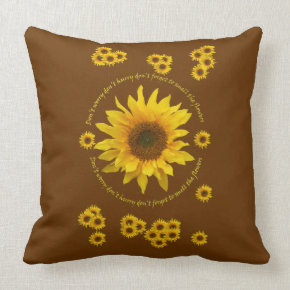 Sunflower Throw Cushion throwpillow