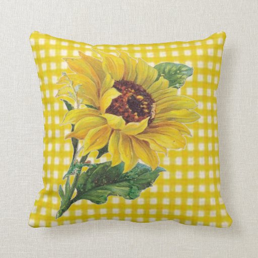 Sunflower Throw Pillow Zazzle