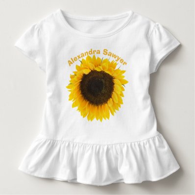 Sunflower Toddler Ruffle Tee