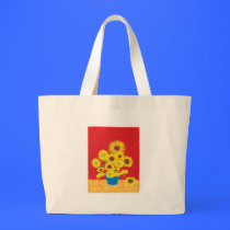Sunflower tote bags