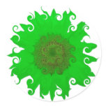 Sunflower - Tournesol Round Stickers