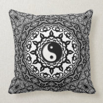 Sunflower Tribal Yin Yang Fusion Art Cushion Pillows