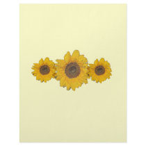 sunflower trio letterhead template