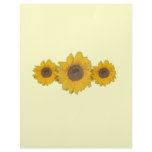 sunflower trio letterhead template