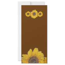 sunflower trio personalized rack card