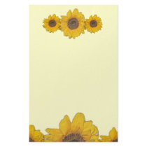 sunflower trio stationery