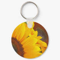 Sunflower Triplettes keychains