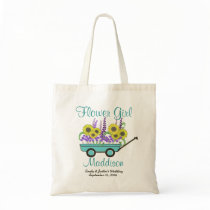 Sunflower Wagon Flower Girl bags