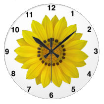 Sunflower Wall Clock at Zazzle