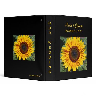 Sunflower Wedding Binder