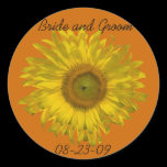 Sunflower Wedding Envelope Seals