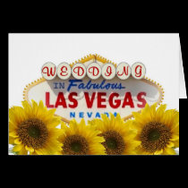 Sunflower WEDDING In Fabulous Las Vegas Card