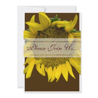 Sunflower Wedding invitation