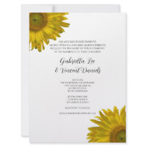 Sunflower Wedding Invitation