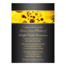 Sunflower Wedding Invitation