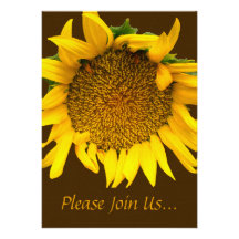 Sunflower Wedding Invitation