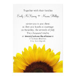 Sunflower Wedding Invitation
