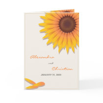 Sunflower Wedding Invitation Announcement Card