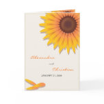 Sunflower Wedding Invitation Announcement Card