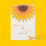 Sunflower Wedding Invitation Announcement Card 2
