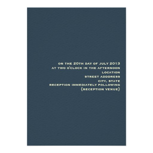 Sunflower Wedding Invitation - From Bride & Groom