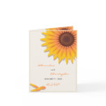Sunflower Wedding Invitation RSVP Card