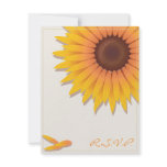 Sunflower Wedding Invitation RSVP Card