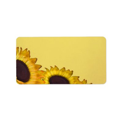 Sunflower Wedding Personalized Address Label