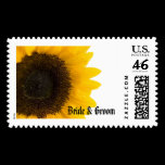 Sunflower Wedding Postage