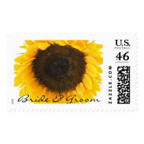 Sunflower Wedding Postage postage